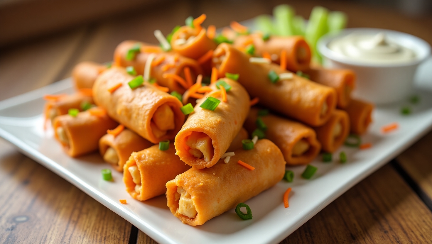 20 Crispy Baked Buffalo Chicken Egg Rolls That’ll Make You Forget Takeout!