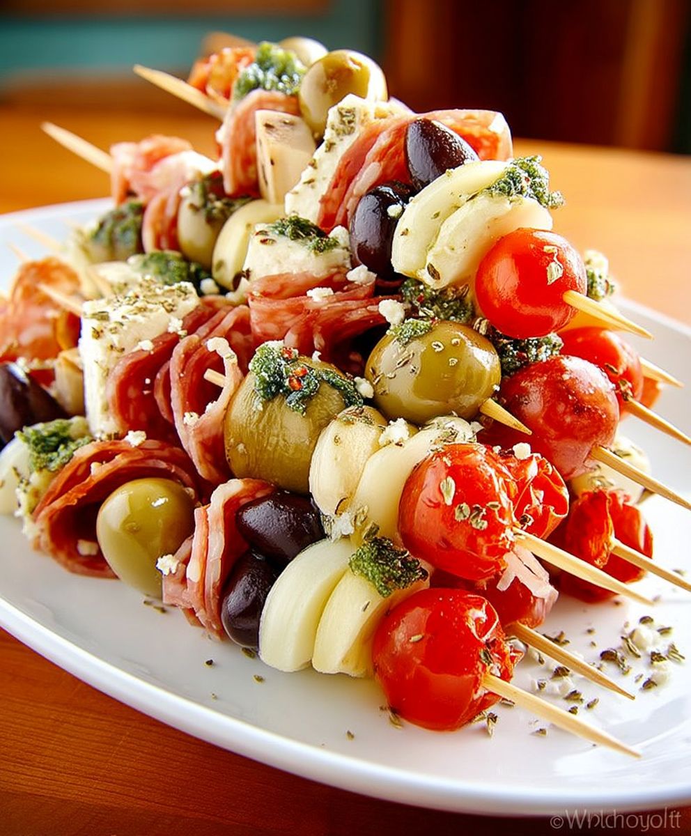 Simple Party Antipasto Skewers image 2