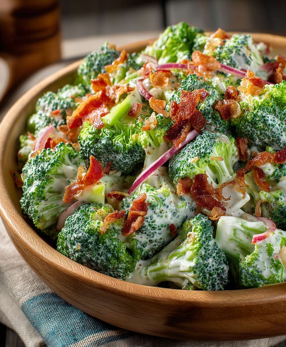 Best Broccoli Salad | Easy Creamy Crunchy Side Dish Recipe image 2