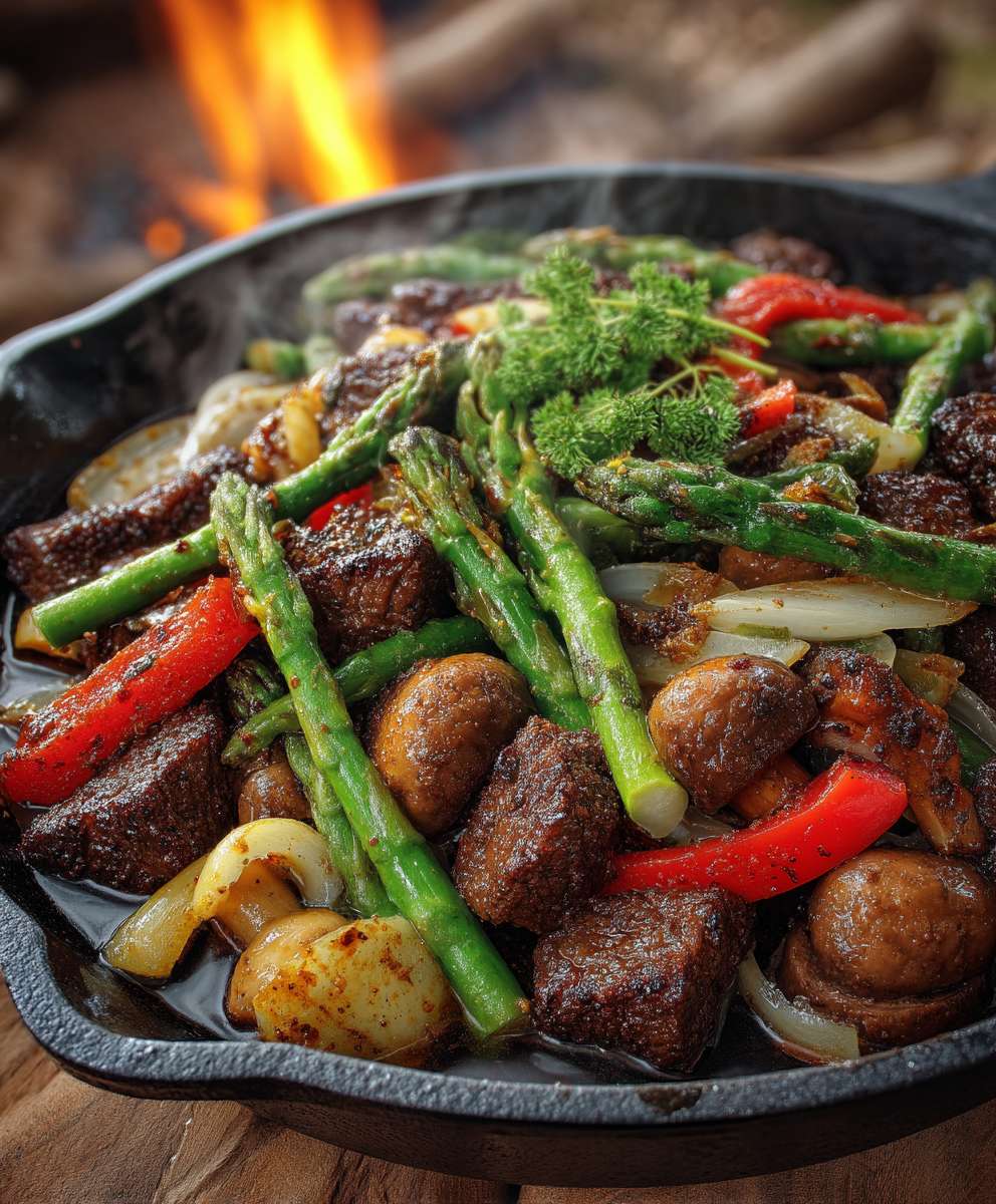 Blackstone Cowboy Stir Fry | Quick Outdoor Griddle Dinner Recipe image 2