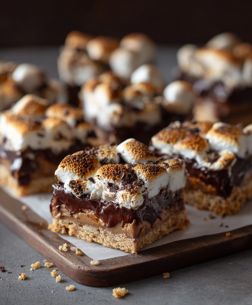 S’mores Bars | Easy Gooey Chocolate Marshmallow Dessert Recipe image 2